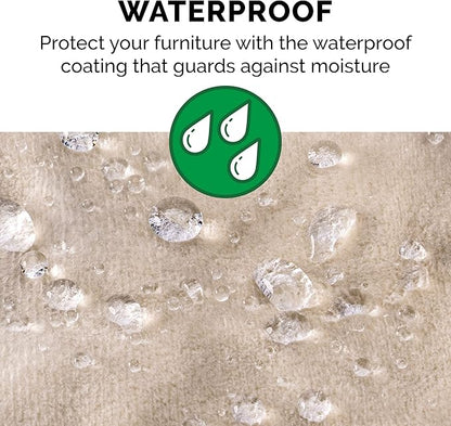 Furhaven Waterproof Throw Blanket for Dogs & Indoor Cats, Washable - Shaggy Plush Calming Long Faux Fur & Velvet Dog Blanket - Taupe, Small