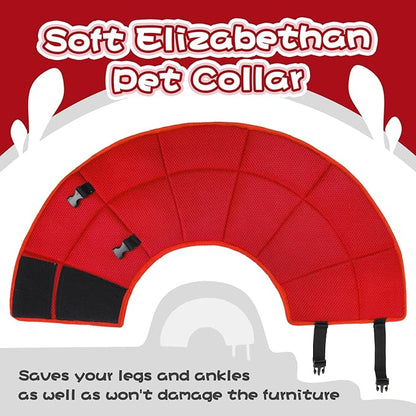 Dog Cone Collar After Surgery, Adjustable Soft Recovery Cone for Small Dogs to Stop Licking, Light-Weight Comfortable Elizabethan Collar for Dogs Anti-Bite Lick Protective Wound