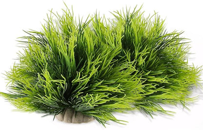 2pcs Aquarium Plants Decorations Artificial Fish Tank Plants Plastic Fish Tank Accessories Green Natural Style Aquarium Plants