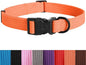 lynxking Dog Collar Soft Padded Breathable Cotton Solid Color Strong Adjustable Pet Collar for Little Puppy