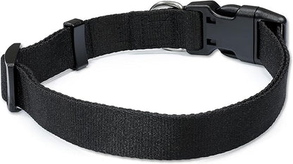 MS-5 Automatic Pet Door Collar, Genuine High Tech Pet Brand Dog Collar for Power Pet Doors - Deluxe Strap (Black, Large) - DC-BLK-MS5-L