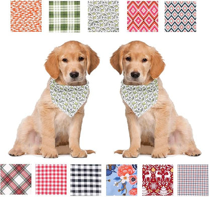 ARING PET Dinosaur Dog Bandanas, Summer Kerchief Triangle Bibs Scarf for Puppy Small Medium Large Boy Girl Dogs Cats-S