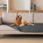 gogobunny 3X Stronger Waterproof Pet Blanket, Scratch Proof Furniture Protector for Dogs Cats, Reversible Cover 30x90 Inch, Dark Grey