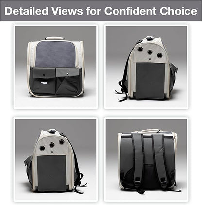 Pet Carrier Backpack for Cats & Dogs up to 22 LBS – Airline Approved Cat Carrier Bag – Ventilated Design for Travel, Hiking & Vet Transport