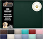 GORILLA GRIP 100% Waterproof Raised Edge BPA Free Silicone Pet Feeding Mat, Dog Cat Food Mats Contain Spills Protects Floors, Placemats for Cats and Dogs Water Bowl, Pets Accessories 32x24 Green