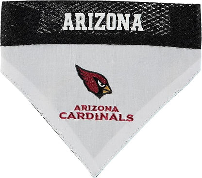 Pets First NFL DOG BANDANA - ARIZONA CARDINALS REVERSIBLE PET BANDANA. 2 Sided Sports Bandana with a PREMIUM Embroidery TEAM LOGO, Large/X-Large. - 2 Sizes & 32 NFL Teams available