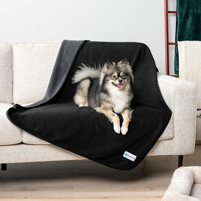 PetAmi Waterproof Pet Blanket Dog Bed Couch Cover for Furniture, Reversible Washable Soft Fleece