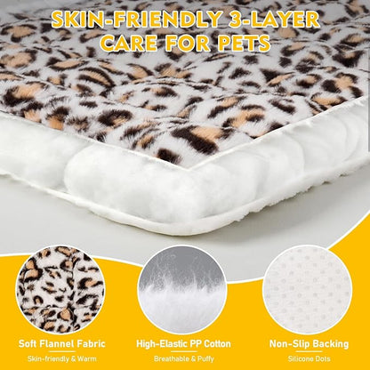 Car Back Seat Mat for Dog 53"x24" Dog Bed for Car Scratch Proof Non Slip Thick Odorless Non Fading Pet Travel Cushion Bed Overlay for Hard Bottom Extender & Cat Rabbit Pet Car Seat Cover Protector