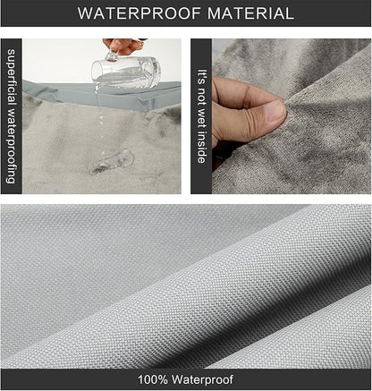 Waterproof Dog Bed Cover,Washable Removable Pet Dog Bed Replacement Cover for 42 Inch Crate,Water Absorbable Pet Puppy Bed Covers for Dogs Cat,40Lx27Wx4H inch