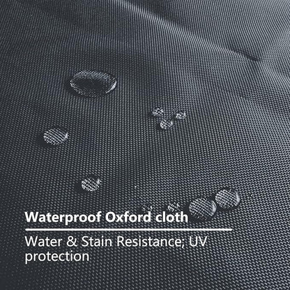 Dog Bed Cover for 44" L 32" W 4" H - 600D Oxford Waterproof with Zipper and Carry Handle - Washable, Cover Only (Gray)