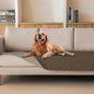 gogobunny 100% Double Sided Waterproof Dog Blanket Soft Pet Bed Cover Reversible Protect Furniture Couch Sofa Car for Puppy Cat Kids (Dark Walnut/Light Walnut, 30x80 Inch (Pack of 1))