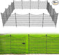 15 Panels Decorative Garden Fence with Gate, 32 in(H) X 35.4 ft(L) No Dig Dog Fence Animal Barrier Outdoor for Yard, Rustproof Metal Garden Edging and Borders, Temporary Fencing Stakes