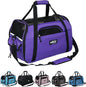 EliteField Soft Sided Pet Carrier (3 Year Warranty, Airline Approved), Multiple Sizes and Colors Available (Medium: 17" L x 9" W x 12" H, Purple)