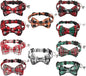 10 Pcs Christmas Cat Collar Breakaway with Bow Tie and Bell Kitten Collars Removable Bowtie Plaid Cat Collar for Cats Kittens Puppy Christmas Supplies