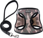 Dog Harness with Leash Set, No Pull Adjustable Reflective Step-in Puppy Pet Vest Harnesses for Small Medium Large Dogs and Cats,Camo Set S
