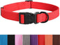 lynxking Dog Collar Soft Padded Breathable Cotton Solid Color Strong Adjustable Pet Collar for Little Puppy