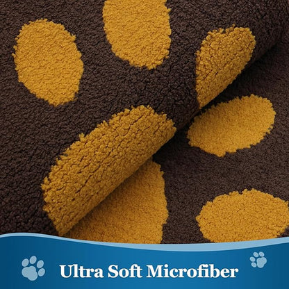 Buganda Dog Door Mat for Muddy Paws, Absorbent Dirt Trapper Washable Indoor Doormats, Non Slip Low-Profile Mud Mat for Dogs, Front Entrance Doormat for Inside Floor (48x30 Inches, Coffee)