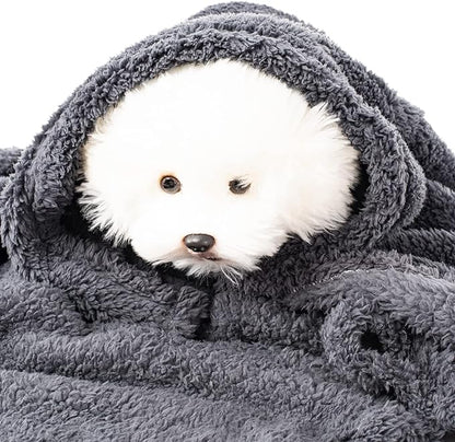 3 Blankets, Dog Cat Pet Blanket, Soft Warm Fleece, for Puppy, Small Dogs or Kitten, Cats, Plush Fuzzy Blanket for Bed, Sofa, Travel (32" x 24", 3/Pack, Beige+Light Gray+Dark Gray)
