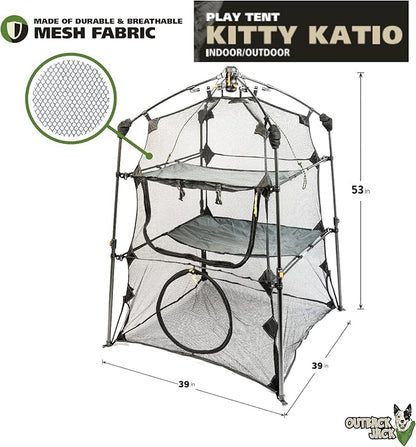 Outback Jack Catio Outdoor Cat Enclosure, (Kitty Katio) for Indoor Cat or Multiple Cats - Portable Tent, Play Tent for Cats, Catio, Outside Enclosure