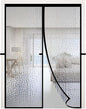 RELIANCER Magnetic Thermal Insulated Door Curtain,Waterproof EVA Door Cover,Fit Doors Size Up to 62"x80",Temperature Protection Insulated Doorway Curtain Partition,Patio Self-Closing Doors Net Screen
