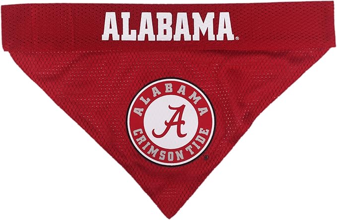Pets First Collegiate Pet Accessories, Reversible Bandana, Alabama Crimson Tide Size XX-Large