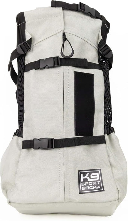 K9 Sport Sack Air 2 - Medium, Light Grey - Ideal for Dogs with 17-19” Back Length - Durable, Breathable Backpack-Style Carrier - Perfect for Walks, Short Hikes & Public Transportation
