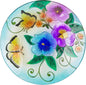 Alpine Corporation 18" Outdoor Birdbath Bowl Topper with Metal Stand, Garden Decor