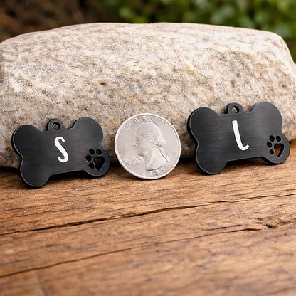 Ultra Joys Dog Tags Personalized for Pets - Hollow Paw Custom Pet ID Tag - Engraved Dog Tag for Small Dogs - Custom Your Own