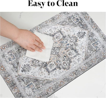 Dog Food Mats for Floors, Absorbent Dog Bowl Mat for Food and Water Dispenser Mat, Quick Dry Cat Food Mat Pet Supplies