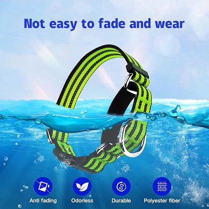 Martingale Dog Collar, Adjustable Nylon Reflective Collar with Buckle No Pull Dog Collar for Small Medium Large Dogs (Lime Green Medium)