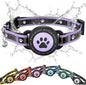 Airtag Cat Collar Breakaway, Reflective Cat Collar with AirTag Holder and Bell, Compatible with Apple Air Tag, Comfortable Padding, Adjustable, Durable (Purple, XS)