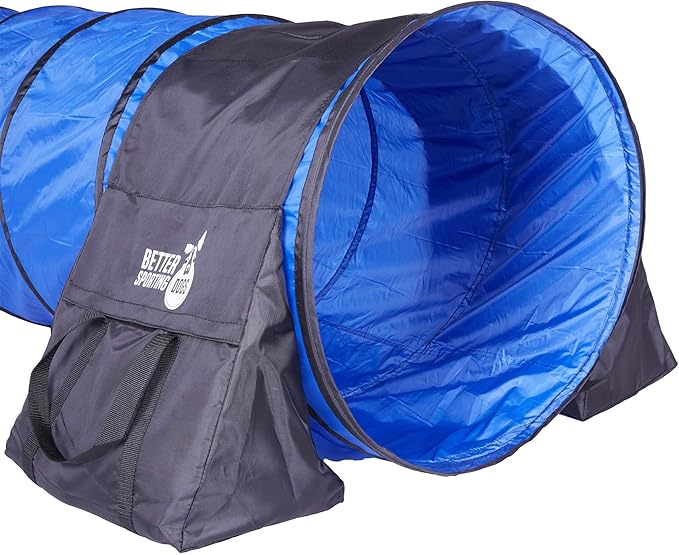 Better Sporting Dogs 16 Foot Dog Agility Tunnel with Sandbags | Dog Agility Equipment | Dog Agility Training