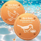 Bird Bath Purification Disk Pure Copper Outside Winter Solar Power Birdbath Heater Deicer Cage Hanging Bowl Metal Warmer Deck Railing Glass Concrete Ceramic Stone Stand Outdoor Fountain Station
