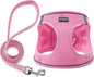 BOOMIBOO Dog Harness with Leash Set, No Pull Adjustable Reflective Step-in Puppy Pet Vest Harnesses for Small Medium Large Dogs and Cats,Pink XXS