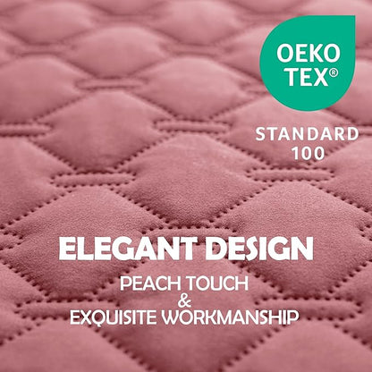 gogobunny 3X Stronger Waterproof Pet Blanket, Scratch Proof Furniture Protector for Dogs Cats, Reversible Cover 30x80 Inch, Dark Pink/Light Pink