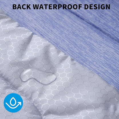 MARUNDA Dog Cooling Mat, No Need to Freeze Or Refrigerate This Cool Pet Pad Cat Mats- Keep Your Pet Cool, Machine Washable. ((44" x 32" XL-Crate), Blue)