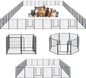 Dog Playpen,Portable Outdoor Dog Fence, Dog Playpen for Large/Medium/Small Dogs, Dog Fences for The Yard,with Doors Foldable Metal (32 inch, 40 Panels)