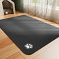 Dog Food Mat - Absorbent Cat Mat for Food and Water, No Stains Pet Feeding Bowl Mat, Easy to Clean Pet Placemats, Quick Dry Dog Water Dispenser Mat for Messy Drinkers | Paw Black 24"x 36"