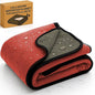 Waterproof Blanket for Bed or Couch – Soft and Leakproof Waterproof Throw Blanket, Water Proof & Stain Resistant Easy to Clean Throw Blanket Cover for Adults or Pets, Reversible Red/Green 80”x90”