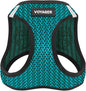 Best Pet Supplies - All Weather Mesh/Plush, Reflective, No Pull Harness for Small, Medium Dogs, Cats - Secure with Hook & Loop Fastener, Buckle, Double D-Rings - Turquoise 2-Tone, XL
