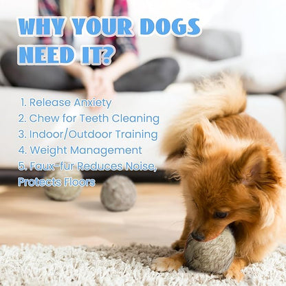 Nocciola Wobble Giggle Ball for Dogs, Interactive Dog Toys for Boredom, Squeaky Ball Dog Toys to Keep Them Busy, Pet Toys for Small Medium Large Dogs, Fun Giggle Sounds When Rolled or Shaken (M)