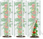 3 Pack Garden Bird Netting Plant Cover for Square Tomato Cage,14.6"x14.6"x51.2" Insect Bird Barrier Tomato Cage Net with Zipper Drawstring,Tomato Trellis Netting Protection Cover for Protecting Plants