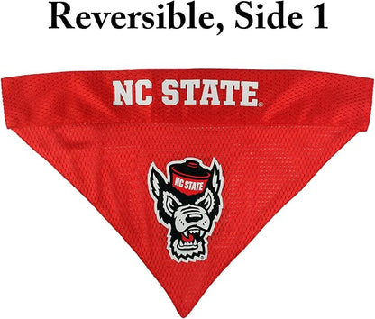 Pets First Collegiate Pet Accessories, Reversible Bandana, North Carolina State Wolfpack, Small/Medium