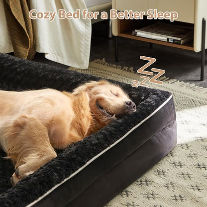 WNPETHOME Dog Beds for Large Sized Dogs, Washable Orthopedic Dog Couch Sofa Bed with Waterproof Lining & Non-Skid Bottom for Pet Sleeping