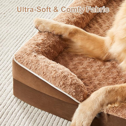 WNPETHOME Dog Beds for Large Sized Dogs, Washable Orthopedic Dog Couch Sofa Bed with Waterproof Lining & Non-Skid Bottom for Pet Sleeping