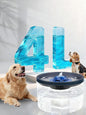 Dog Water Fountain 4L/135oz for Large Dogs & Multiple Pets – Ultra-Quiet Pump, 3 Filters, Automatic Pet Water Dispenser for Fresh, Clean Water