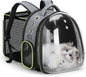 Lekereise Cat Bubble Backpack Carrier - Expandable Large Space Cat Backpack for Kitty Small Dog up to 18lbs, Transparent Pet Carrier for Travel, Hiking, Walking & Outdoor, Gray