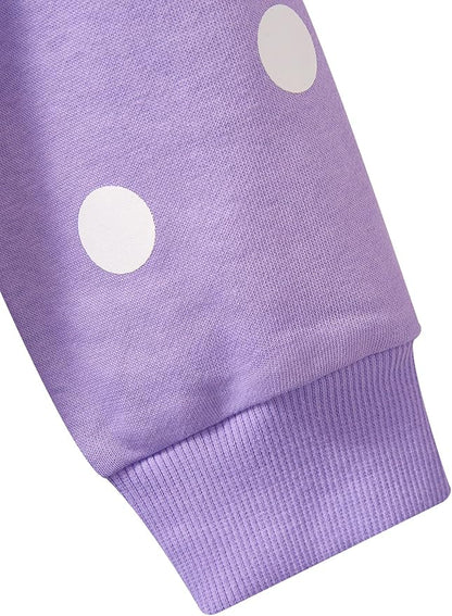 Toddler Baby Girls Cotton Sweater, Long Sleeve Crewneck Sweatshirt Pullover Kids Warm Clothing for Fall Winter