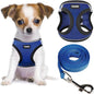 YIMEIS Dog Harness and Leash Set, No Pull Soft Mesh Pet Harness, Reflective Adjustable Puppy Vest for Small Medium Large Dogs, Cats (Royal Blue & Black, Small (Pack of 1)