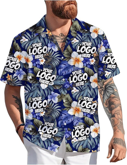 Custom Hawaiian Shirt with Face Photo Picture for Men Women Kids Youth Adult, Tropical Personalized Hawaiian Shirts Gift